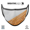 Marble & Wood Mix V2 - Made in USA Mouth Cover Unisex Anti-Dust Cotton Blend Reusable & Washable Face Mask with Adjustable Sizing for Adult or Child