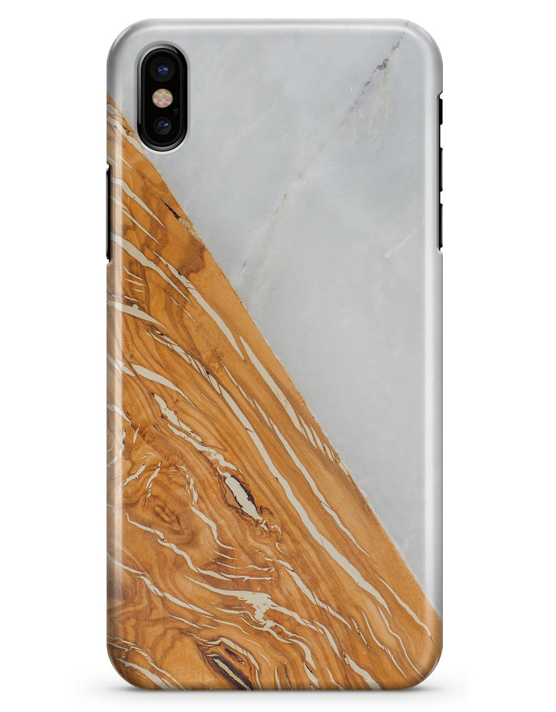 Marble & Wood Mix V2 - iPhone X Clipit Case