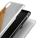 Marble & Wood Mix V2 - iPhone X Swappable Hybrid Case