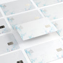 Marbleized Blue Border v2 - Premium Protective Decal Skin-Kit for the Apple Credit Card