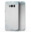 Marbleized Blue Border v2 - Samsung Galaxy S8 Full-Body Skin Kit
