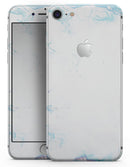 Marbleized Blue Border v2 - Skin-kit for the iPhone 8 or 8 Plus