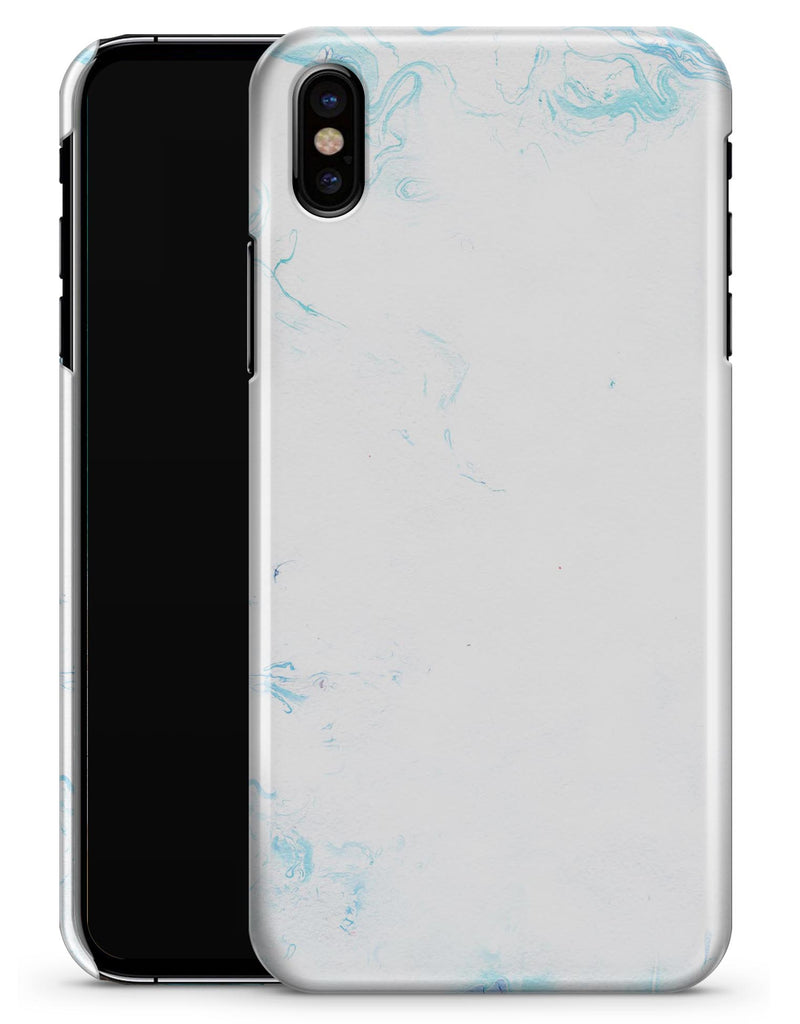 Marbleized Blue Border v2 - iPhone X Clipit Case
