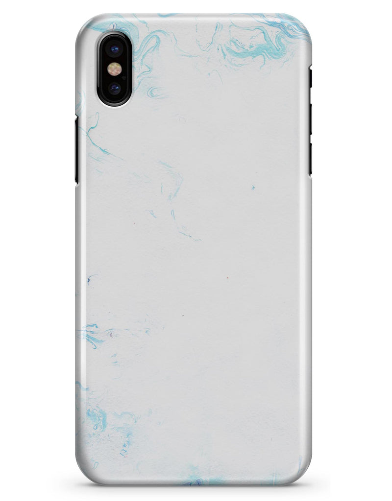 Marbleized Blue Border v2 - iPhone X Clipit Case