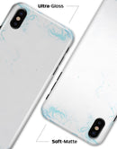 Marbleized Blue Border v2 - iPhone X Clipit Case