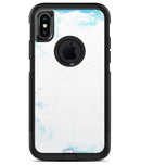 Marbleized Blue Border v2 - iPhone X OtterBox Case & Skin Kits