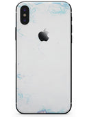 Marbleized Blue Border v2 - iPhone X Skin-Kit
