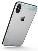 Marbleized Blue Border v2 - iPhone X Skin-Kit