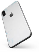 Marbleized Blue Border v2 - iPhone X Skin-Kit