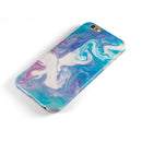Marbleized Blue Paradise V45 iPhone 6/6s or 6/6s Plus 2-Piece Hybrid INK-Fuzed Case