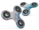 Marbleized Blue Paradise V45 Full-Body Fidget Spinner Skin-Kit