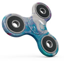 Marbleized Blue Paradise V45 Full-Body Fidget Spinner Skin-Kit