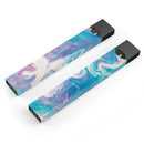 Marbleized Blue Paradise V45 - Premium Decal Protective Skin-Wrap Sticker compatible with the Juul Labs vaping device