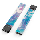 Marbleized Blue Paradise V45 - Premium Decal Protective Skin-Wrap Sticker compatible with the Juul Labs vaping device