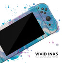 Marbleized Blue Paradise V45 // Skin Decal Wrap Kit for Nintendo Switch Console & Dock, Joy-Cons, Pro Controller, Lite, 3DS XL, 2DS XL, DSi, or Wii - Vinyl Skin Wrap for Nintendo Switch 2, OLED, Lite, Pro Controller, Wii & Classic Handhelds