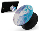 Marbleized Blue Paradise V45 - Skin Kit for PopSockets and other Smartphone Extendable Grips & Stands