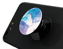 Marbleized Blue Paradise V45 - Skin Kit for PopSockets and other Smartphone Extendable Grips & Stands