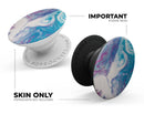 Marbleized Blue Paradise V45 - Skin Kit for PopSockets and other Smartphone Extendable Grips & Stands
