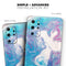 Marbleized Blue Paradise V45 - Skin-Kit for the Samsung Galaxy S-Series S20, S20 Plus, S20 Ultra , S10 & others (All Galaxy Devices Available)