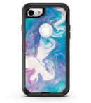 Marbleized Blue Paradise V45 - iPhone 7 or 8 OtterBox Case & Skin Kits