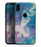 Marbleized Blue Paradise V45 - iPhone XS MAX, XS/X, 8/8+, 7/7+, 5/5S/SE Skin-Kit (All iPhones Available)