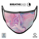 Marbleized Color Paradise V2 - Made in USA Mouth Cover Unisex Anti-Dust Cotton Blend Reusable & Washable Face Mask with Adjustable Sizing for Adult or Child