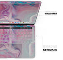 Marbleized Color Paradise V2 - Skin Decal Wrap Kit Compatible with the Apple MacBook Pro, Pro with Touch Bar or Air (11", 12", 13", 15" & 16" - All Versions Available)