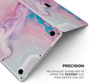 Marbleized Color Paradise V2 - Skin Decal Wrap Kit Compatible with the Apple MacBook Pro, Pro with Touch Bar or Air (11", 12", 13", 15" & 16" - All Versions Available)