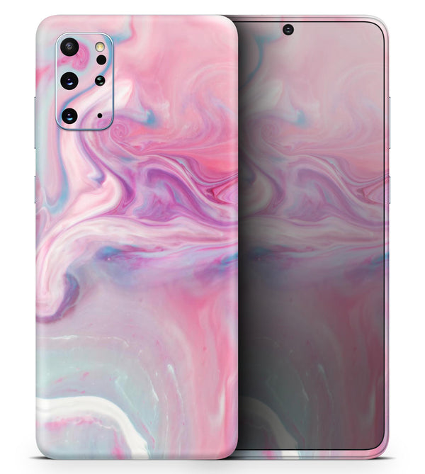 Marbleized Color Paradise V2 - Skin-Kit for the Samsung Galaxy S-Series S20, S20 Plus, S20 Ultra , S10 & others (All Galaxy Devices Available)