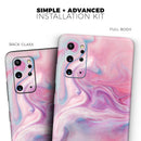 Marbleized Color Paradise V2 - Premium Vinyl Skin Decal for Samsung Galaxy S25 Ultra, S24, S23, S22 & All Galaxy S Models
