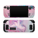 Marbleized Color Paradise V2 // Vinyl Skin Wrap for Steam Deck OLED & Steam Deck (LCD) — Soft Matte or Ultra Gloss