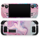Marbleized Color Paradise V2 // Vinyl Skin Wrap for Steam Deck OLED & Steam Deck (LCD) — Soft Matte or Ultra Gloss