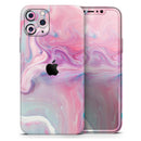Marbleized Color Paradise V2 - Vinyl Skin Wrap for iPhone 17 Pro Max, 17 Pro, 17 Air, 17, 16 & All Models — Soft Matte or Ultra Gloss