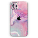 Marbleized Color Paradise V2 - Vinyl Skin Wrap for iPhone 17 Pro Max, 17 Pro, 17 Air, 17, 16 & All Models — Soft Matte or Ultra Gloss