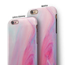 Marbleized Colored Paradise V3 iPhone 6/6s or 6/6s Plus 2-Piece Hybrid INK-Fuzed Case