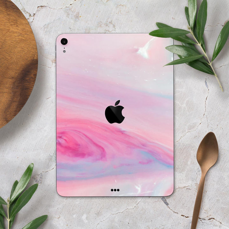 Marbleized Colored Paradise V3 - Full Body Skin Decal for the Apple iPad Pro 12.9", 11", 10.5", 9.7", Air or Mini (All Models Available)