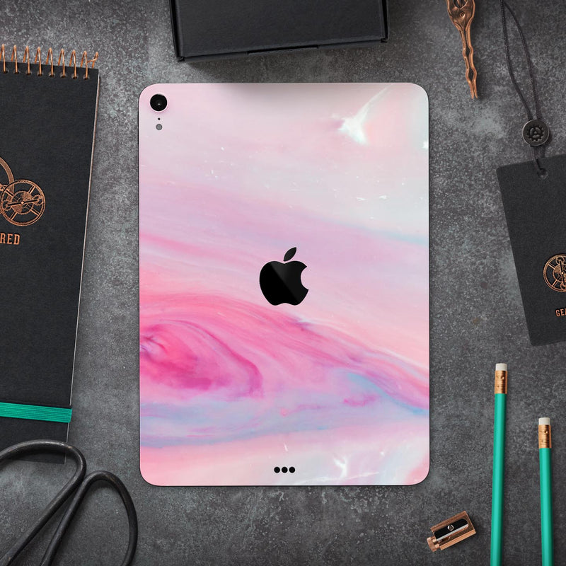 Marbleized Colored Paradise V3 - Full Body Skin Decal for the Apple iPad Pro 12.9", 11", 10.5", 9.7", Air or Mini (All Models Available)
