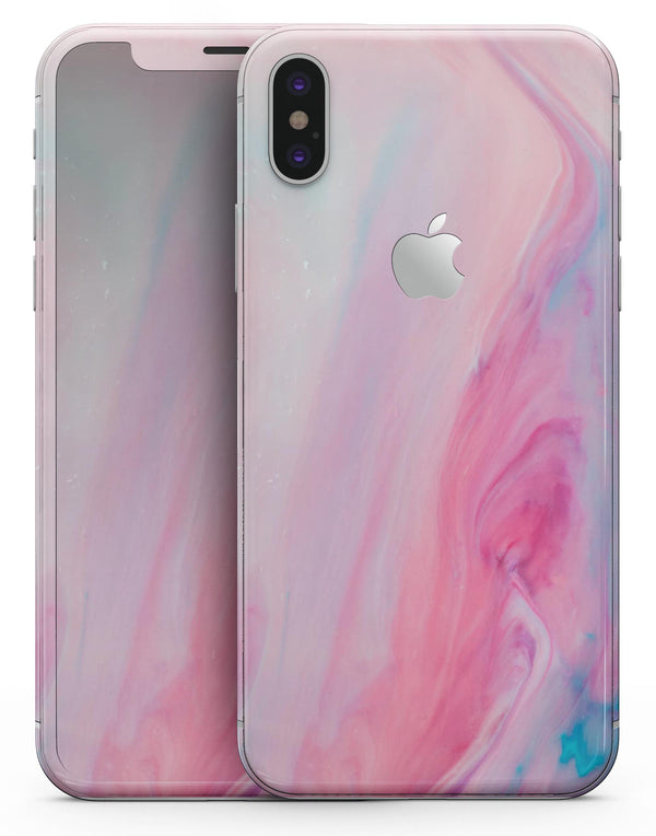 Marbleized Colored Paradise V3 - iPhone X Skin-Kit