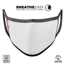 Marbleized Coral and Mint v1 - Made in USA Mouth Cover Unisex Anti-Dust Cotton Blend Reusable & Washable Face Mask with Adjustable Sizing for Adult or Child