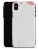 Marbleized Coral and Mint v1 - iPhone X Clipit Case