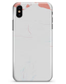 Marbleized Coral and Mint v1 - iPhone X Clipit Case