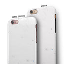 Marbleized Light Gray iPhone 6/6s or 6/6s Plus 2-Piece Hybrid INK-Fuzed Case