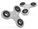 Marbleized Light Gray Full-Body Fidget Spinner Skin-Kit