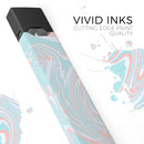Marbleized Mint and Coral - Premium Decal Protective Skin-Wrap Sticker compatible with the Juul Labs vaping device