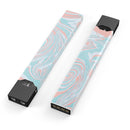 Marbleized Mint and Coral - Premium Decal Protective Skin-Wrap Sticker compatible with the Juul Labs vaping device