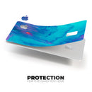 Marbleized Ocean Blue - Premium Protective Decal Skin-Kit for the Apple Credit Card