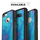 Marbleized Ocean Blue - Skin Kit for the iPhone OtterBox Cases