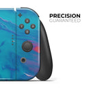 Marbleized Ocean Blue // Skin Decal Wrap Kit for Nintendo Switch Console & Dock, Joy-Cons, Pro Controller, Lite, 3DS XL, 2DS XL, DSi, or Wii - Vinyl Skin Wrap for Nintendo Switch 2, OLED, Lite, Pro Controller, Wii & Classic Handhelds