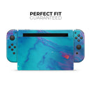 Marbleized Ocean Blue // Skin Decal Wrap Kit for Nintendo Switch Console & Dock, Joy-Cons, Pro Controller, Lite, 3DS XL, 2DS XL, DSi, or Wii - Vinyl Skin Wrap for Nintendo Switch 2, OLED, Lite, Pro Controller, Wii & Classic Handhelds
