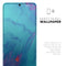 Marbleized Ocean Blue - Skin-Kit for the Samsung Galaxy S-Series S20, S20 Plus, S20 Ultra , S10 & others (All Galaxy Devices Available)